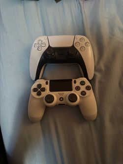 PS5 DualSense + PS4 Controller Bundle White