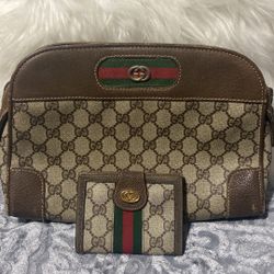 Authentic Gucci Crossbody With Matching Wallet