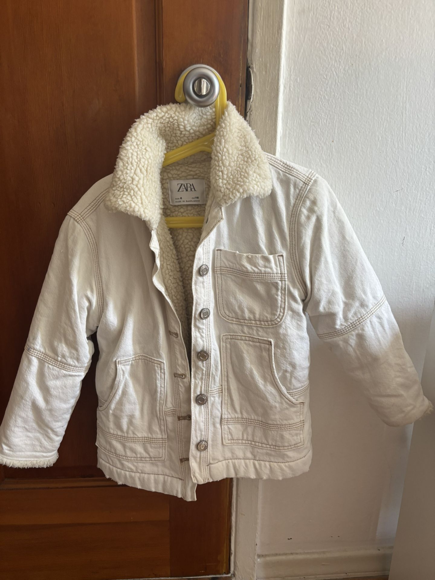 ZARA Kids Sherpa-Lined Jacket β Size 6 (116 cm)