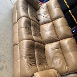 Leather Power Recliner 