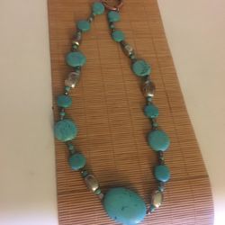 Silver/turquoise Necklace 