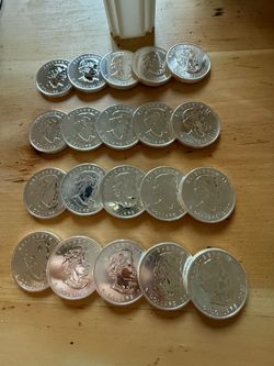 20x Silver Maple Leaf Roll  BU