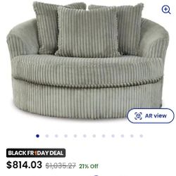 Large Gray Ashley Furniture Couch 