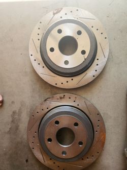 Free Rotors not used, but a little rusty