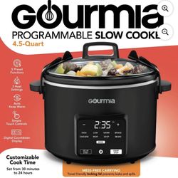 Gourmia 4.5 Quart Programmable Slow Cooker