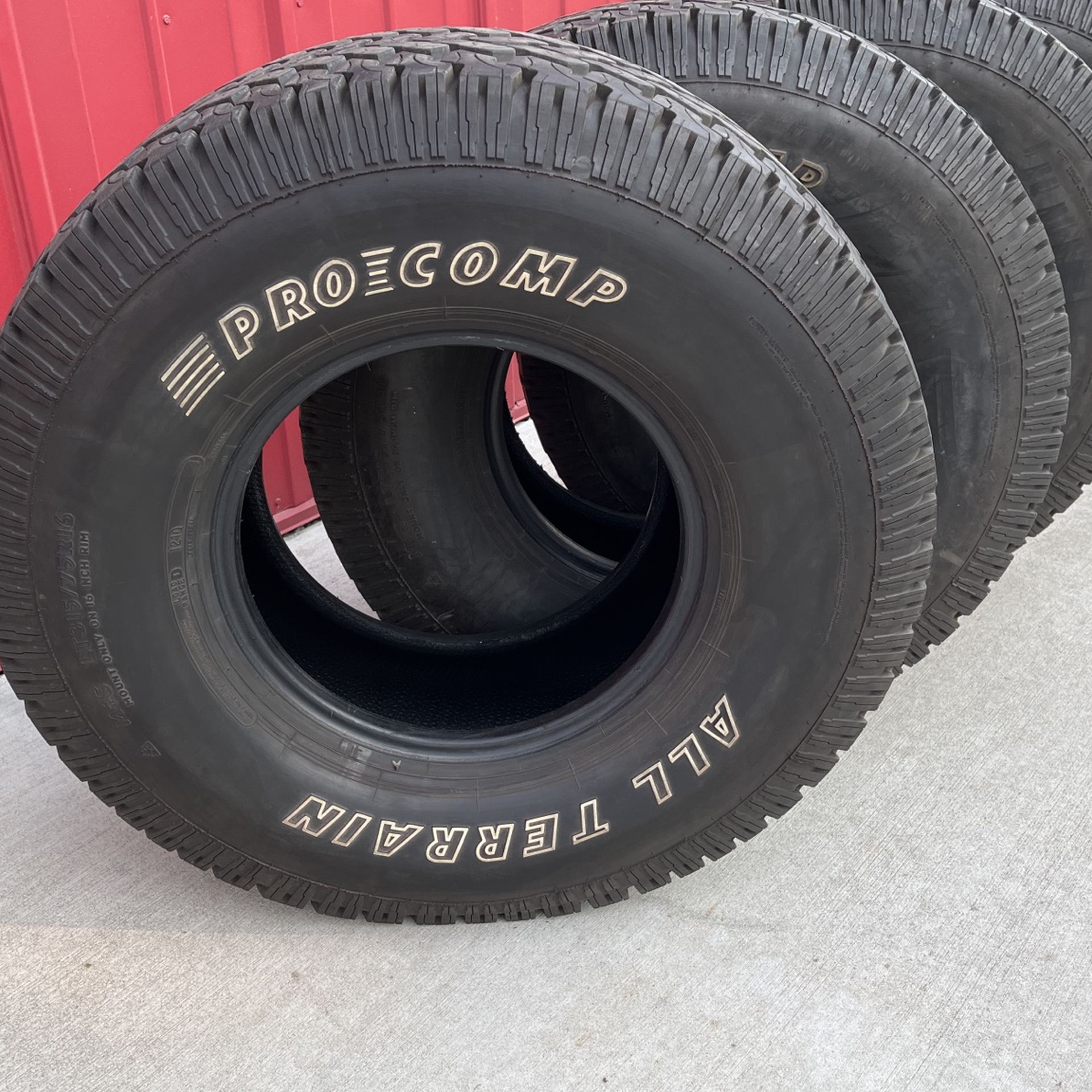 4 Procomp Tires; All Terran Truck