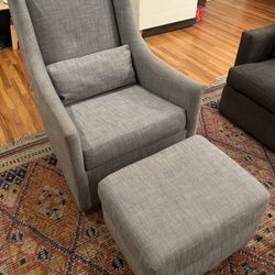 West Elm Graham Glider With Ottoman