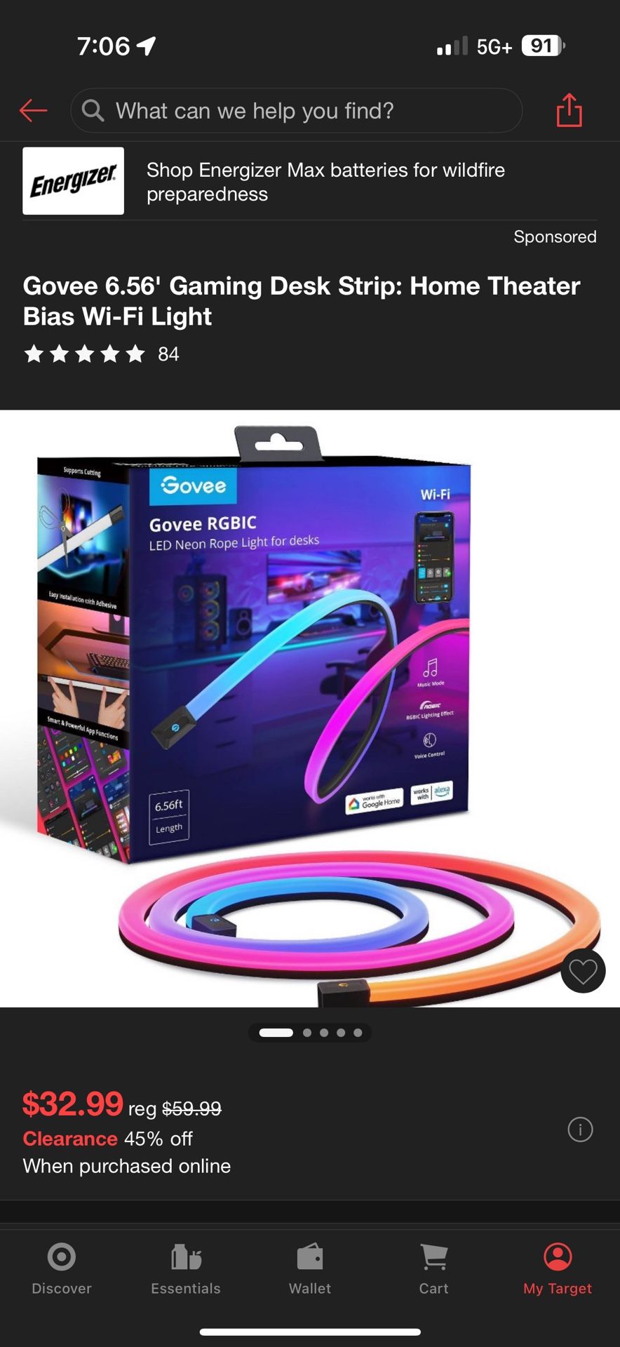 Govee RGBIC LED Rope Light for Desks
