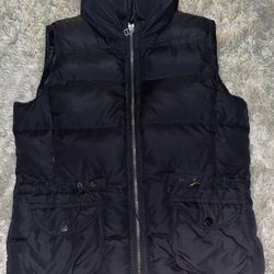 Cole B Woman’s Vest sz M Black Feather Down Insulated Puffer Hiking Sports Fall