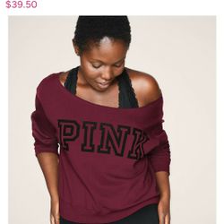 Pink Sweater Burgundy