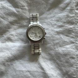 Michael Kors White Ceramic Watch 