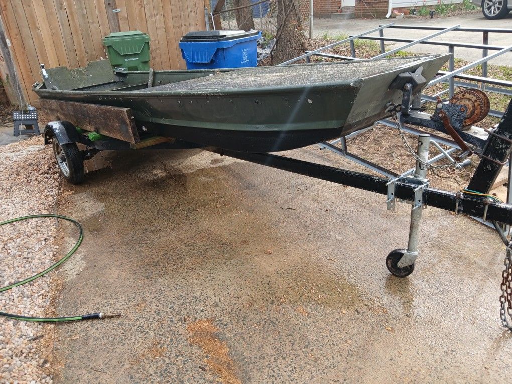 John Boat With Trailor