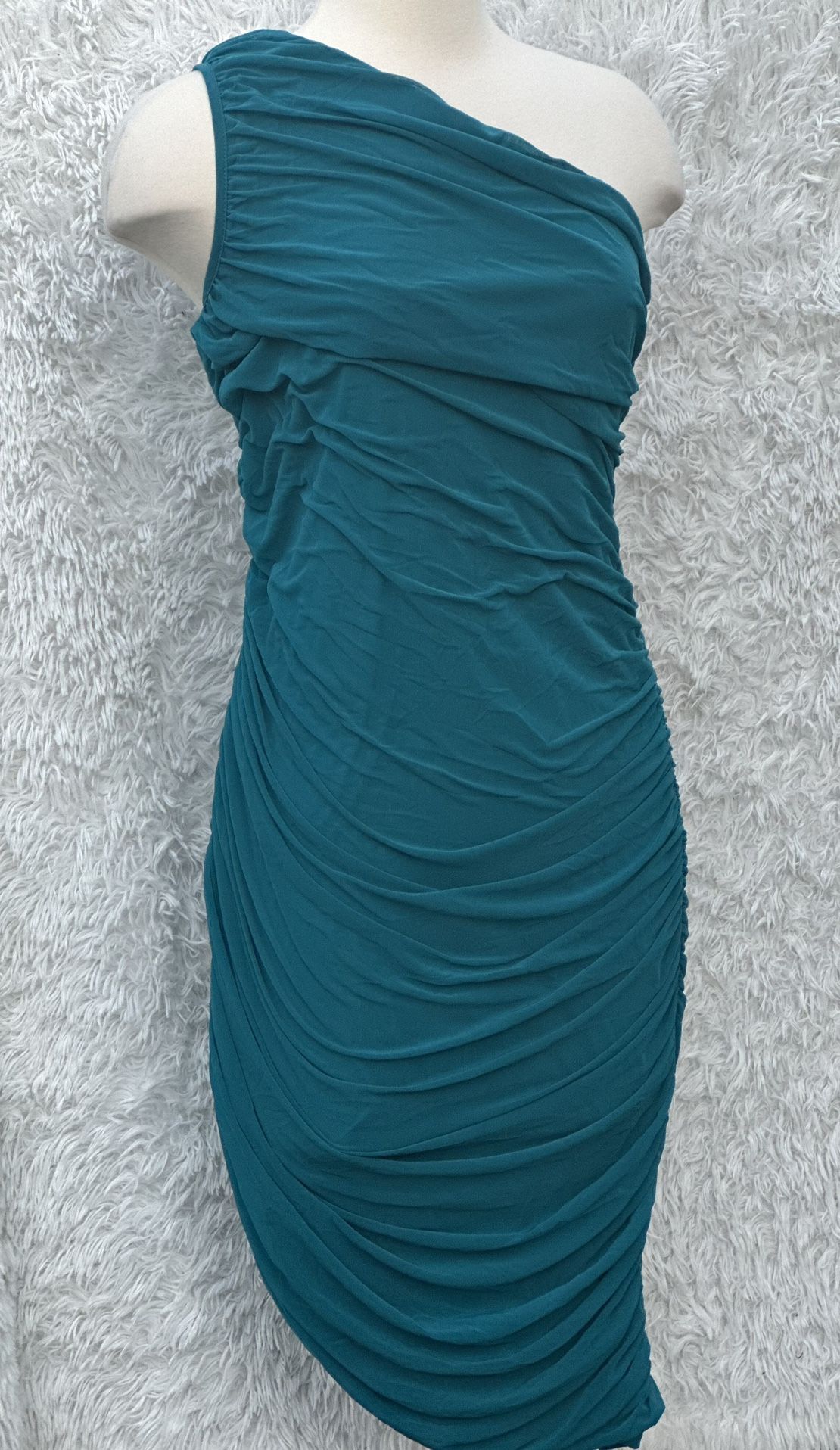 Women’s Teal Ruched Bodycon Dress size large
