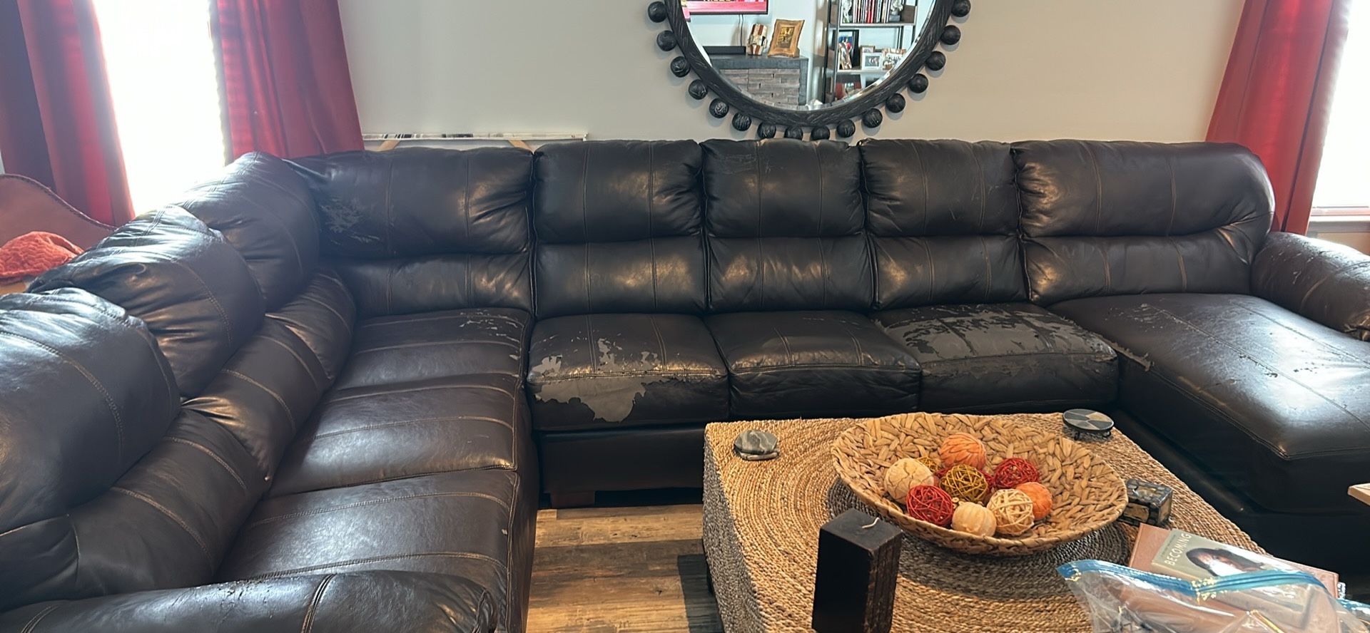 Leather Sectional