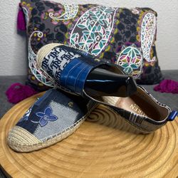 Lauren Ralph Lauren Cameryn women's Patch Espadrille Slip On Flats Size 10