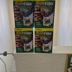 (4) ReptoFilter large disponsable Filter Cartridges NEW