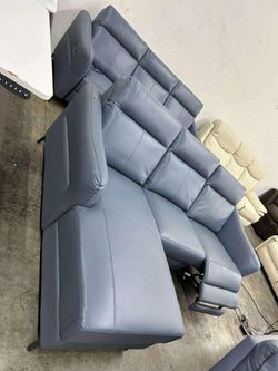 3-Seat L Shape Section Sofa With One Power Recliner