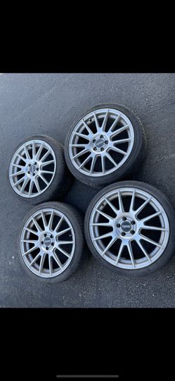 4 — 215/40r18 5x100 5x3.94 Subaru Wrx Toyota Corolla Prius Matrix Celica Impreza Wheels Rims !!!!!