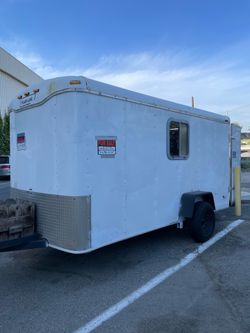 Cargo trailer can be converted to camper