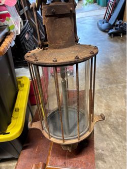 Antique, gas and oil globe