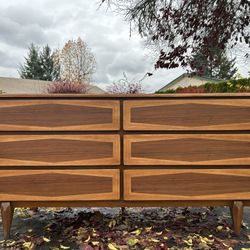 Mid Century Walnut Dresser