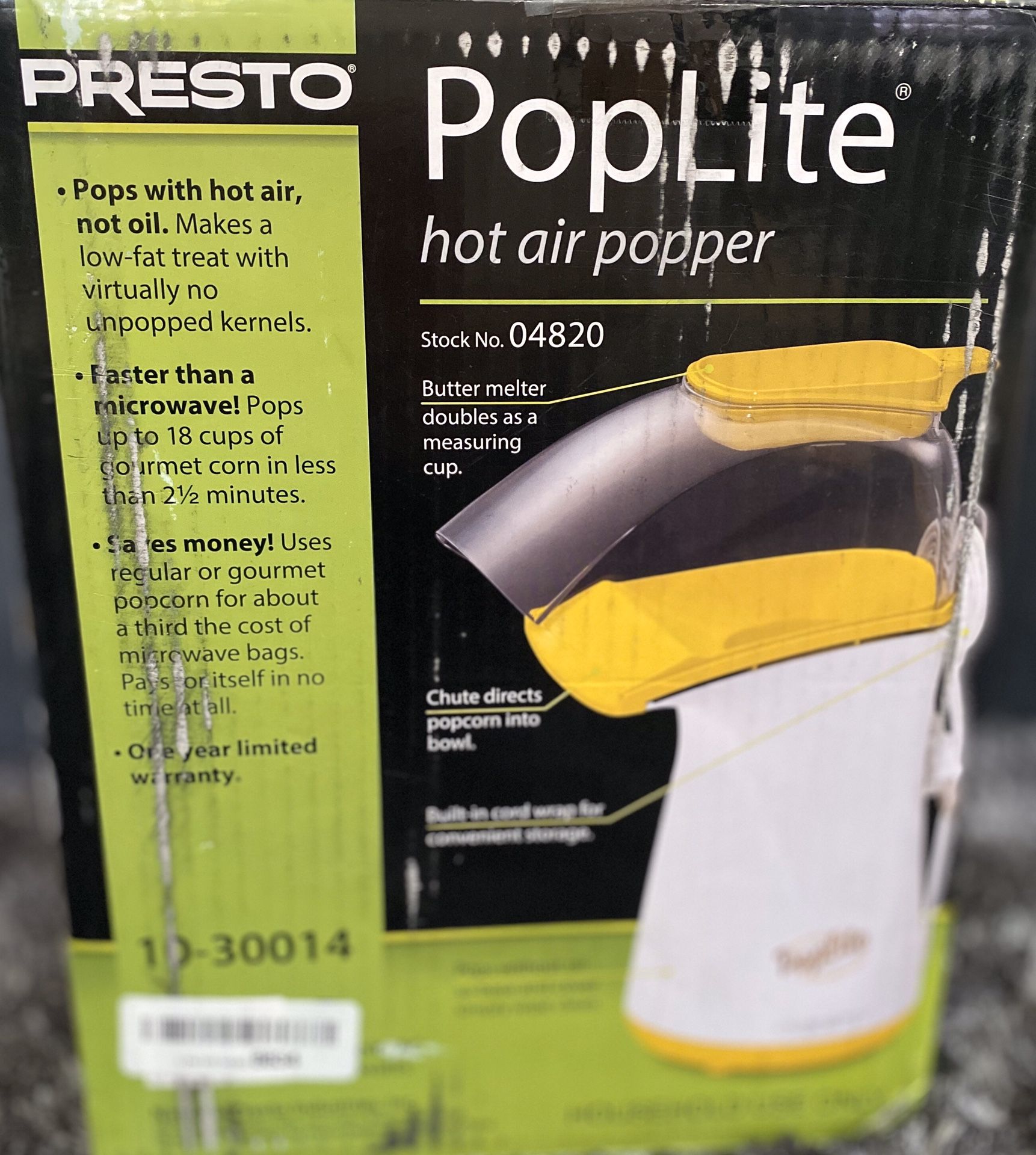 Presto PopLite Hot Air Popcorn Popper