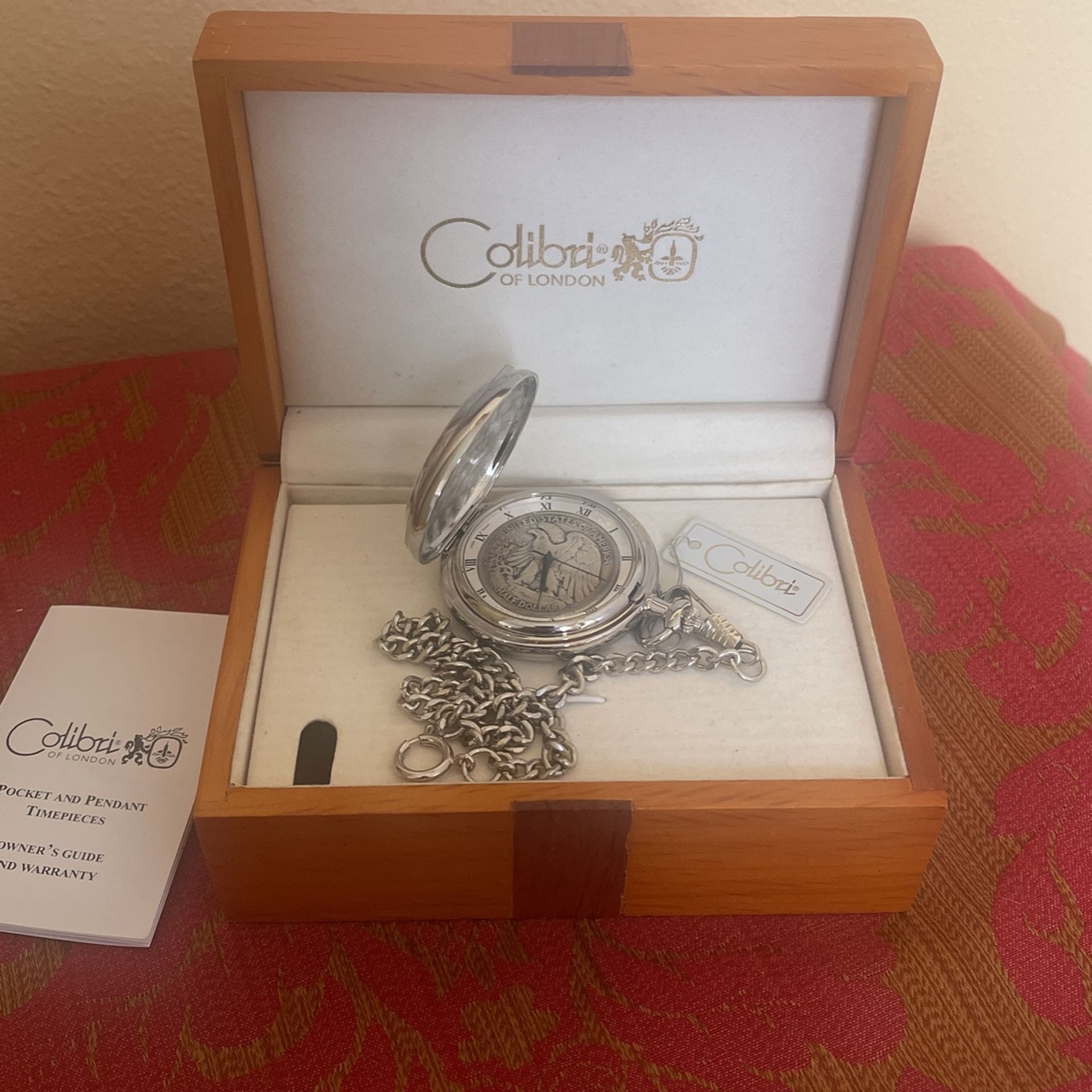 Colibrí Half dollar pocket watch. NEW. WORKING PRFECTLY.