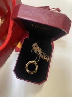 Love necklace with box and bag 