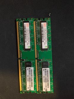 2 x 512mb PC2-5300U-555-12