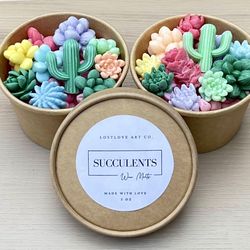 Cactus Succulent Soy Wax Melts | Strong Scent | Wax Tarts | Handmade