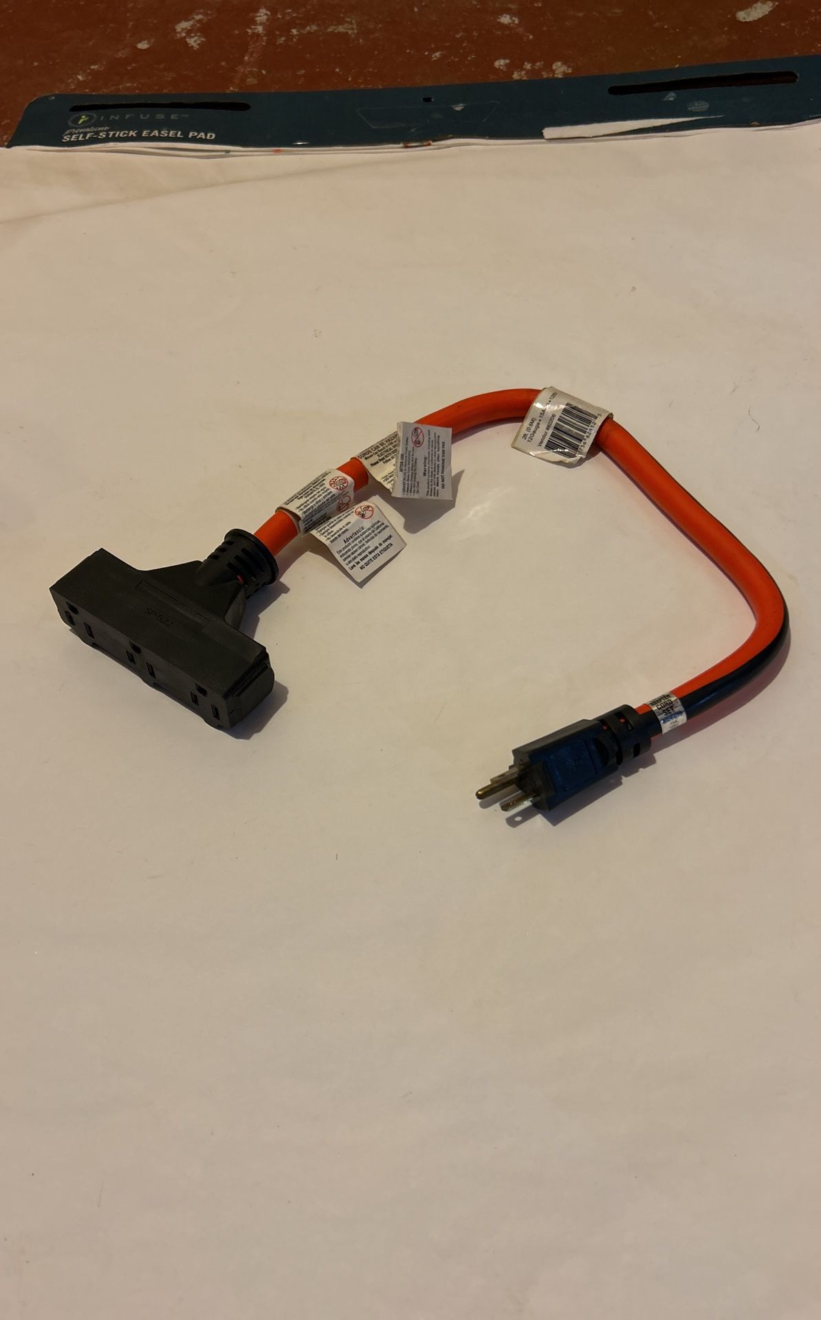 Intertek Extension Cord With 3 Outlet (2ft) 15a/125vac/1875w