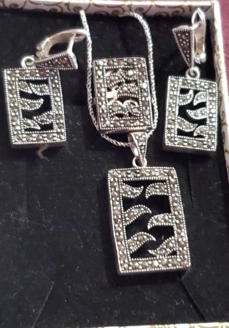 Marcasite Jewelry Set