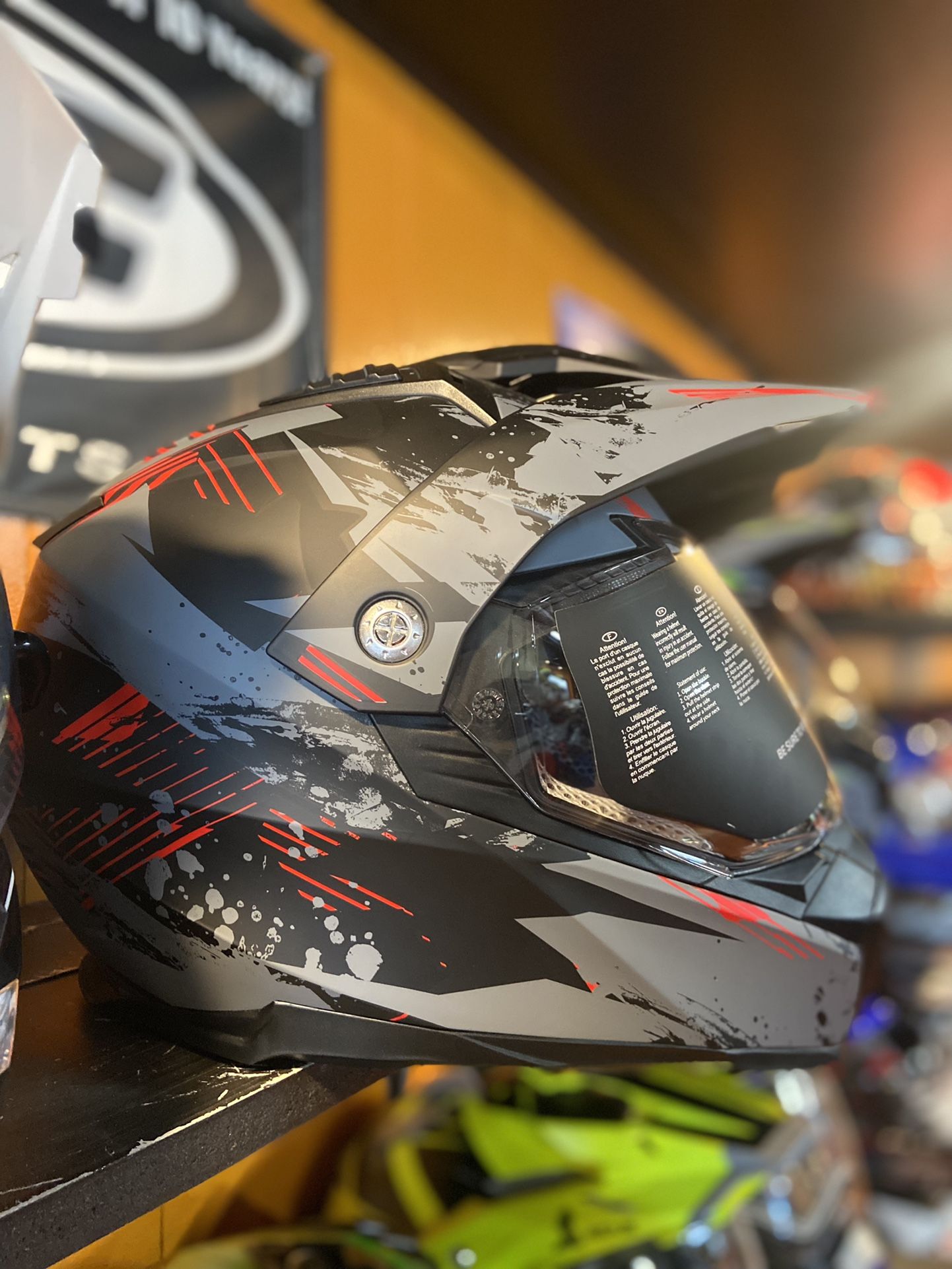 New Dual Sport Adventure Off Road Dot Dirt Bike Motorcycle Helmets $120+