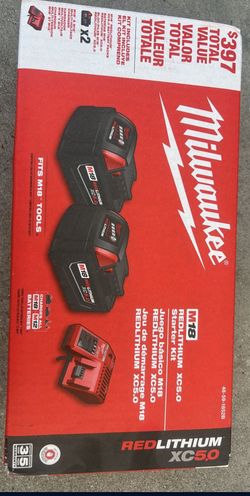 Milwaukee M18 Batteries  $150