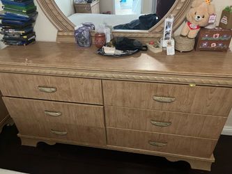 Dresser with mirror