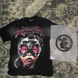 Hellstar The Future T Shirt Black/Pink