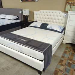 Brand New Queen White Bed Frame 