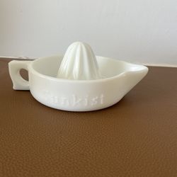 Vintage Sunkist White Milk Glads Citrus Juicer/reamer Mid 20th Century 