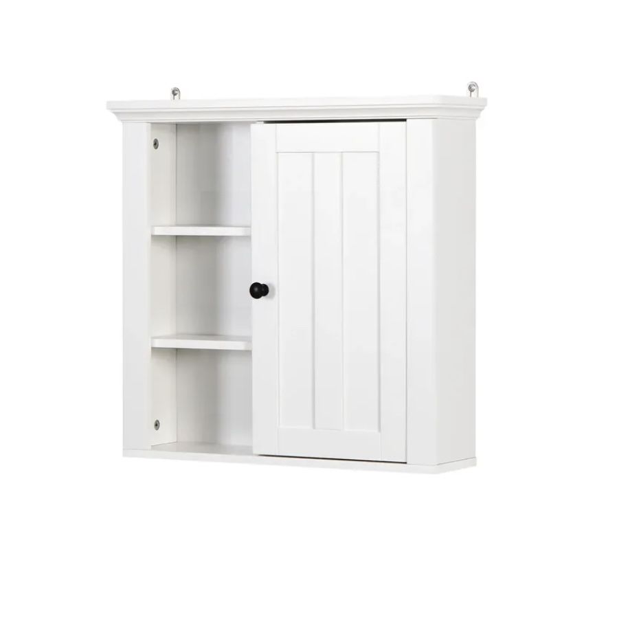 Bathroom Wooden Wall Cabinet with a Door 20.86×5.71×20 inch