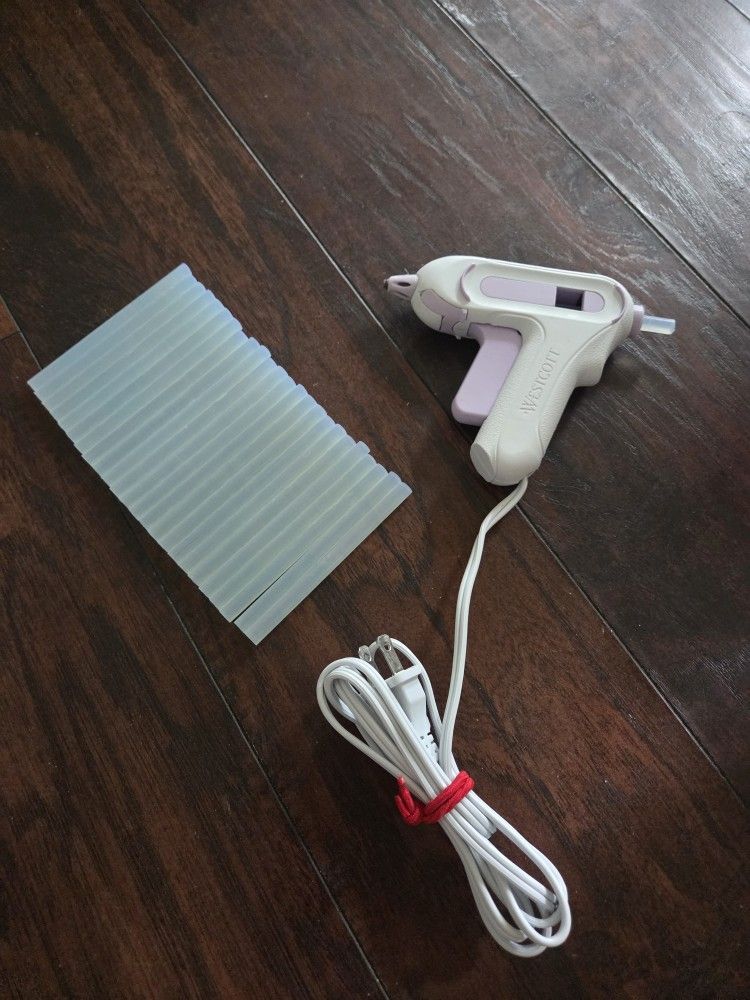 hot glue gun with glue sticks