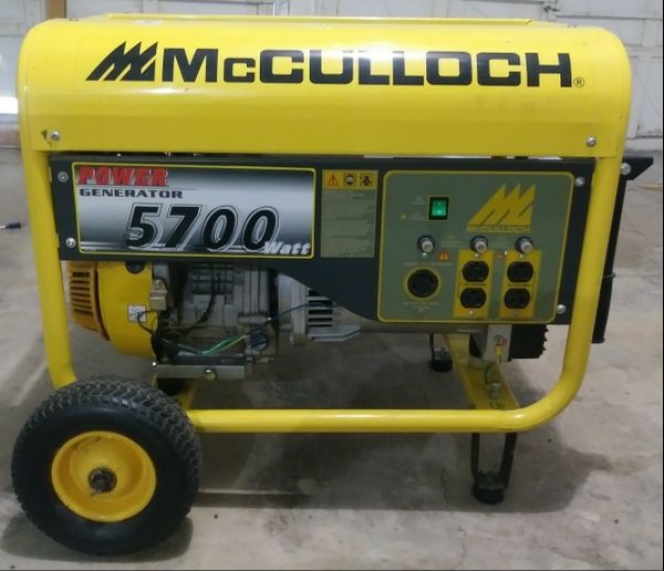 McCulloch 5700 Generator for Sale in San Antonio, TX OfferUp