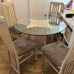 Dining Room Table Round Glass