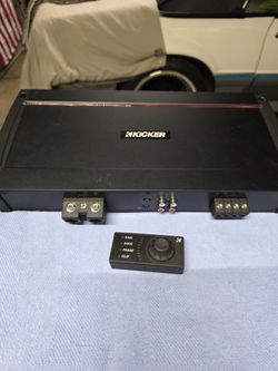 KICKER KXA2400.1 amp with wireless bass knob control