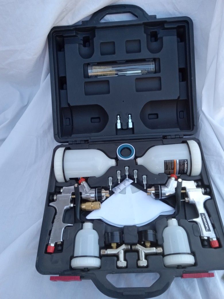 Home Depot
App installed
Husky HVLP and Standard Gravity Feed Spray Gun Kit HDK00600SG