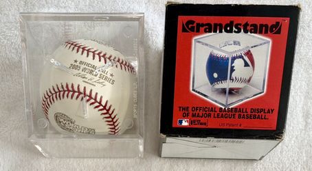 Rawlings Official 2005 World Series MLB Baseball. With Display Case-New! Chicago White Sox & Astros! Vintage
