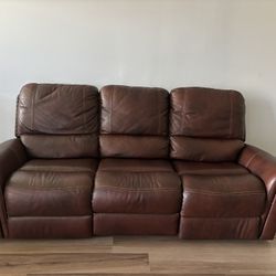 Leather Recliner Couch