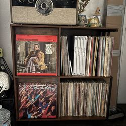 New In Box Retro Style Record Shelf