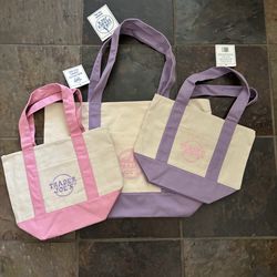 TJ’s tote bags $15 and up