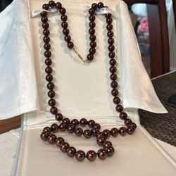 GLASS PEARLS ( hand knotted)