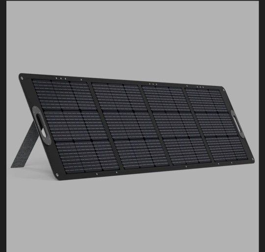 JustNow 200W Portable Solar Panel High Efficiency Foldable Kickstand Waterproof IP67 for Portable Power Station Camping Trip Outdoor